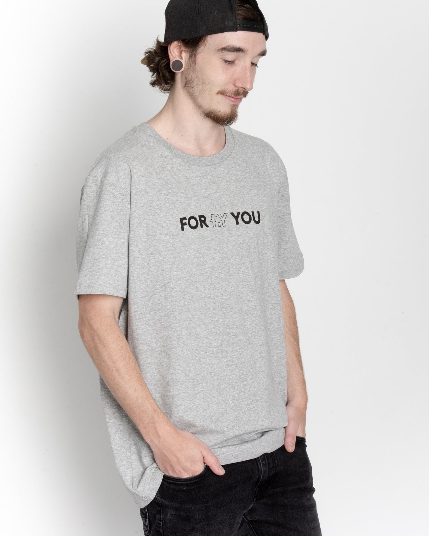 T-shirt FOR YOU Gris