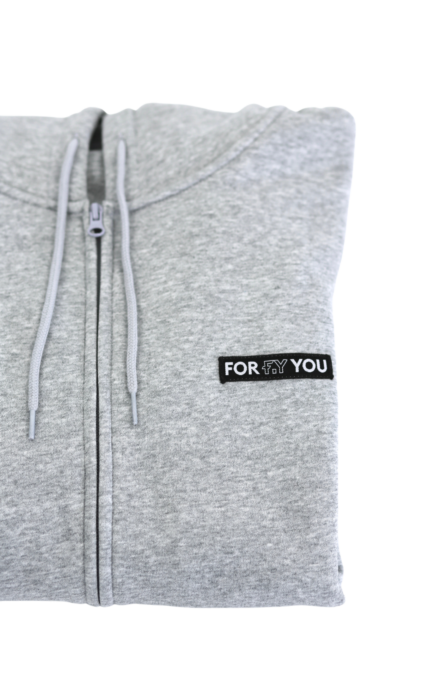 Hoodie Zip FY Gris Chiné