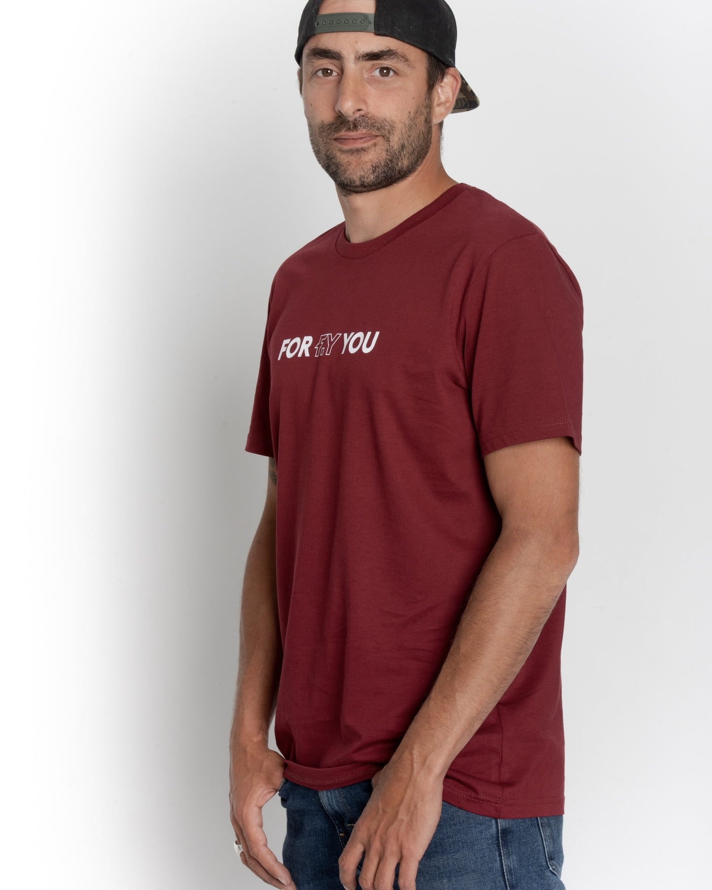 T-shirt FOR YOU Bordeaux