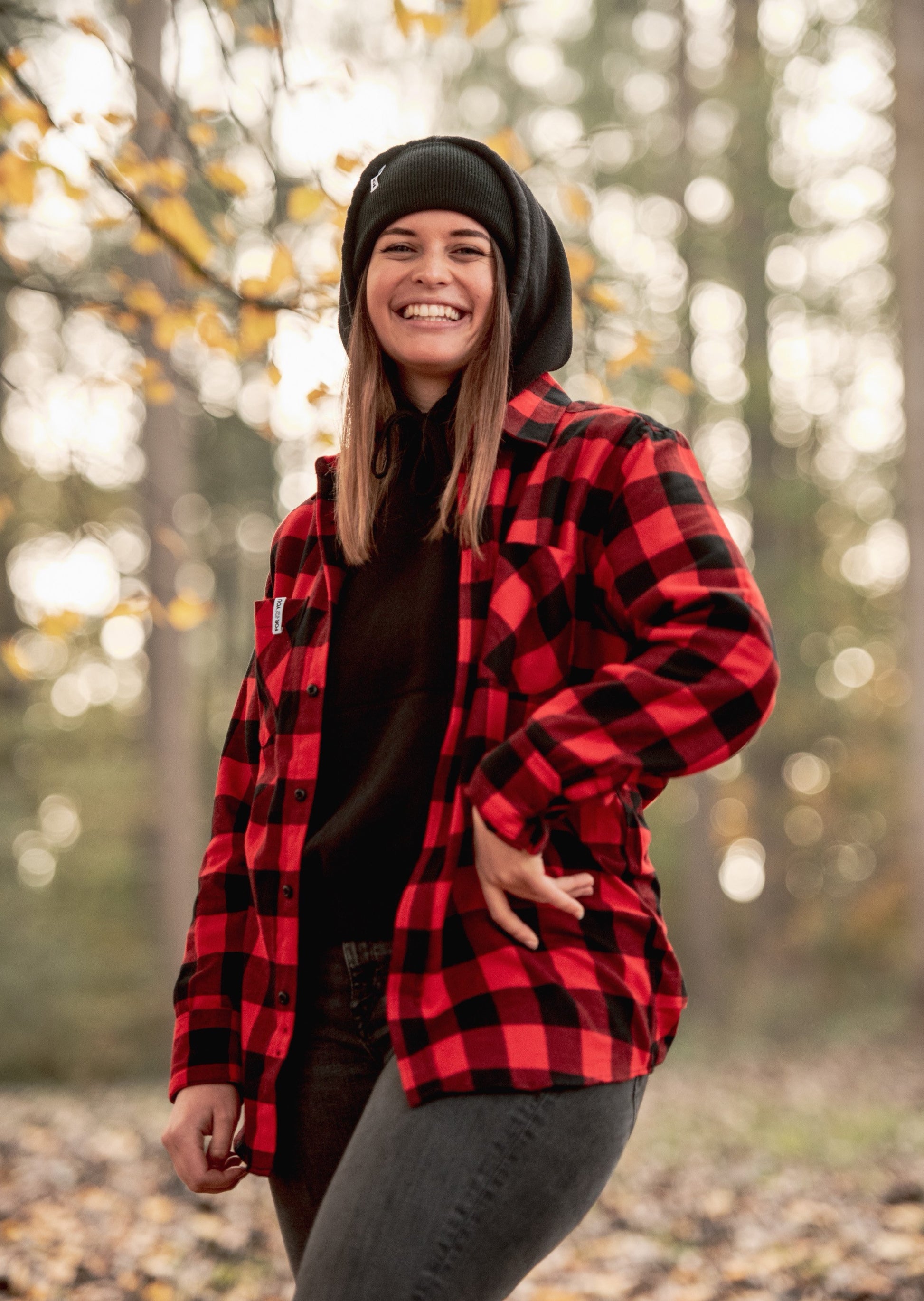 Chemise à Carreaux Noire Rouge Unisexe – Forget Yesterday Festival